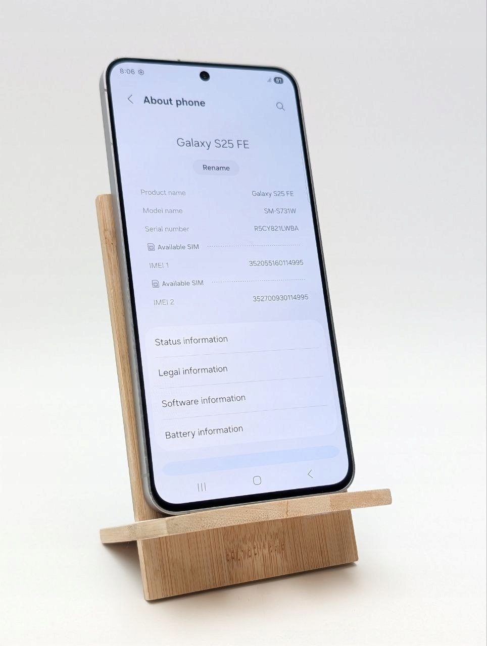 Samsung Galaxy S25 FE 128 GB Czarny (Używany)