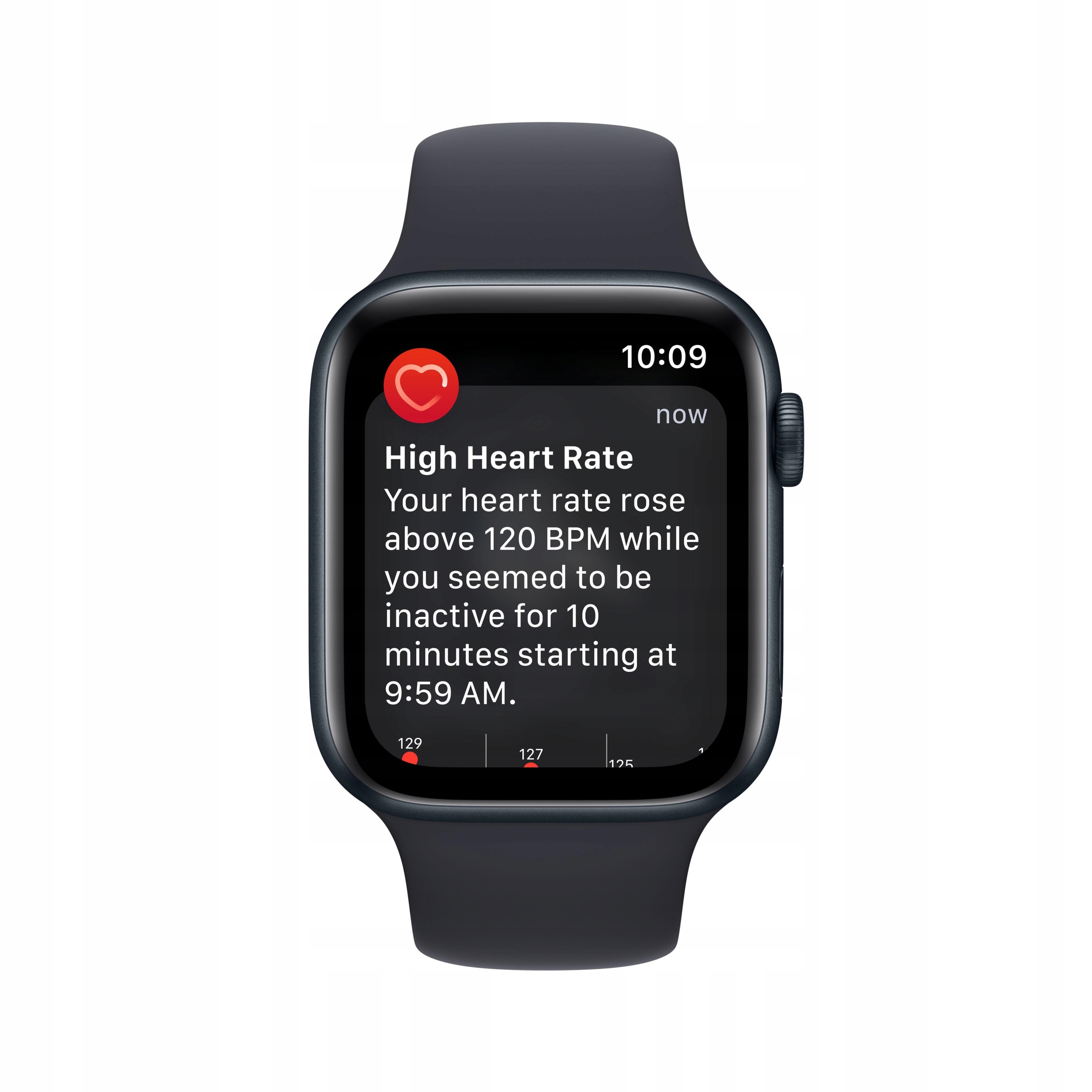 Apple Watch SE 2 gen. GPS 44mm czarny z paskiem M/L