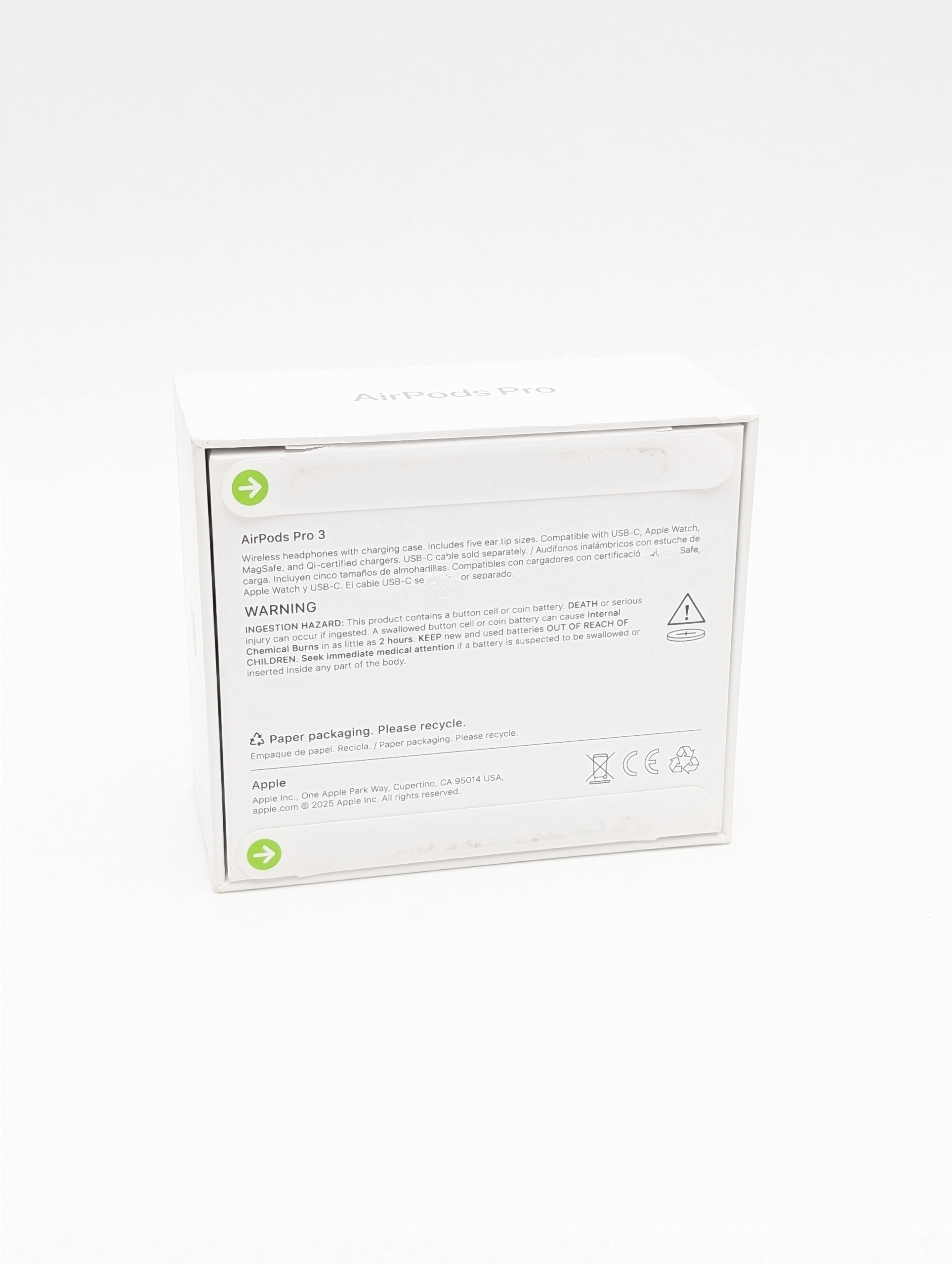 Słuchawki bezprzewodowe dokanałowe Apple AirPods Pro 3 gen | NOWE (Powystawowy)