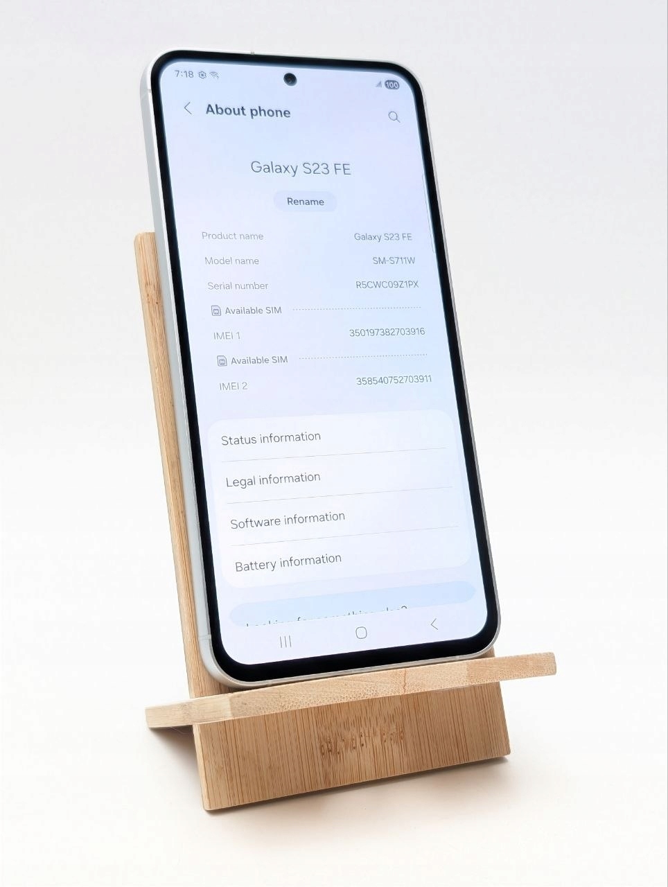 Samsung Galaxy S23 FE 128GB Zielony (Powystawowy)
