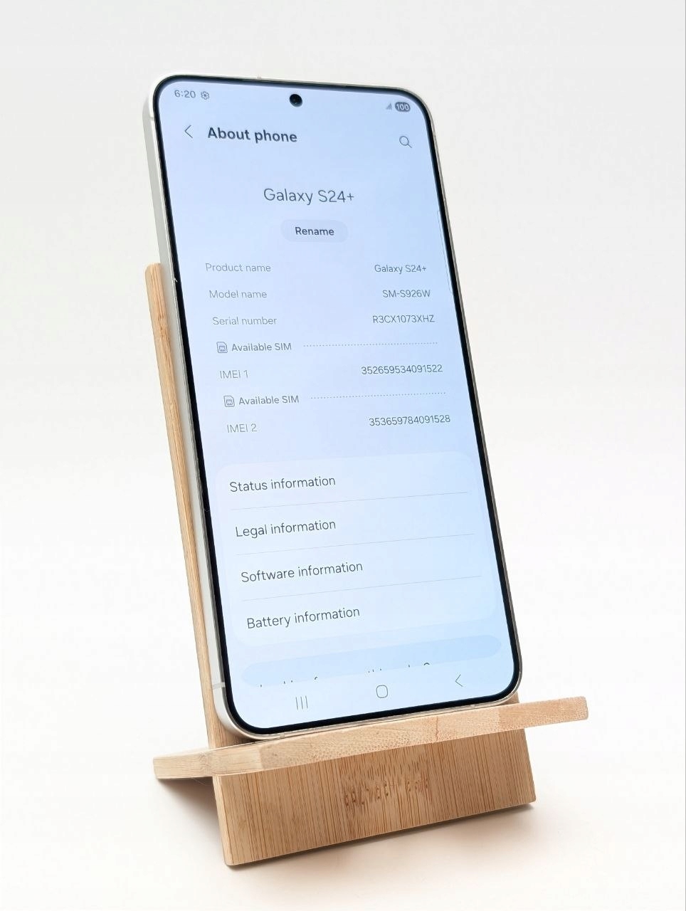 Samsung Galaxy S24 Plus 256GB Srebrny (Powystawowy)