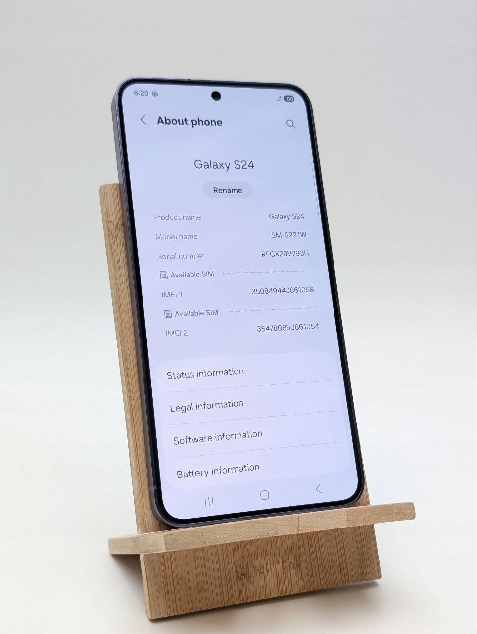 Samsung Galaxy S24 128GB Fioletowy (Powystawowy)