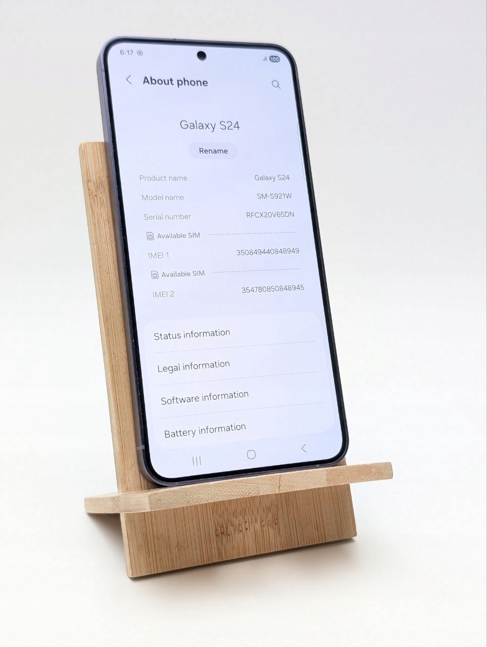 Samsung Galaxy S24 128GB Fioletowy (Powystawowy)