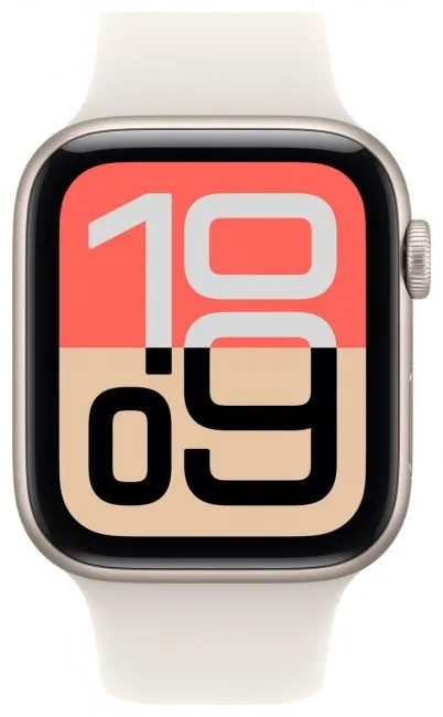 Apple Watch SE (3nd Gen) GPS 44 mm księżycowa poswiata z paskiem M/L | NOWY (Powystawowy)