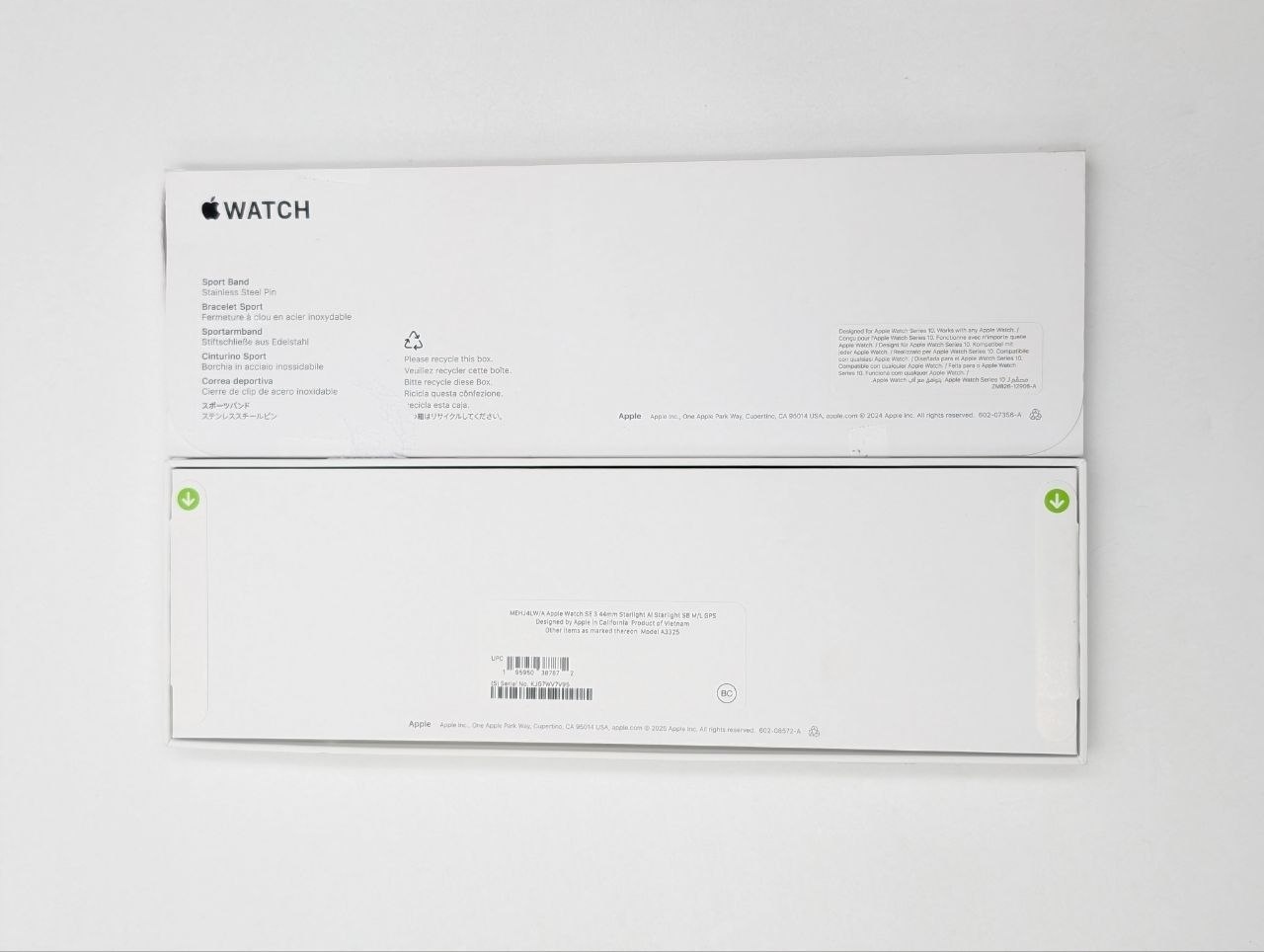 Apple Watch SE (3nd Gen) GPS 44 mm księżycowa poswiata z paskiem M/L | NOWY (Powystawowy)