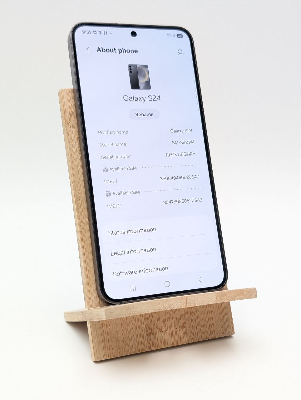 Samsung Galaxy S24 128GB Czarny (Powystawowy)