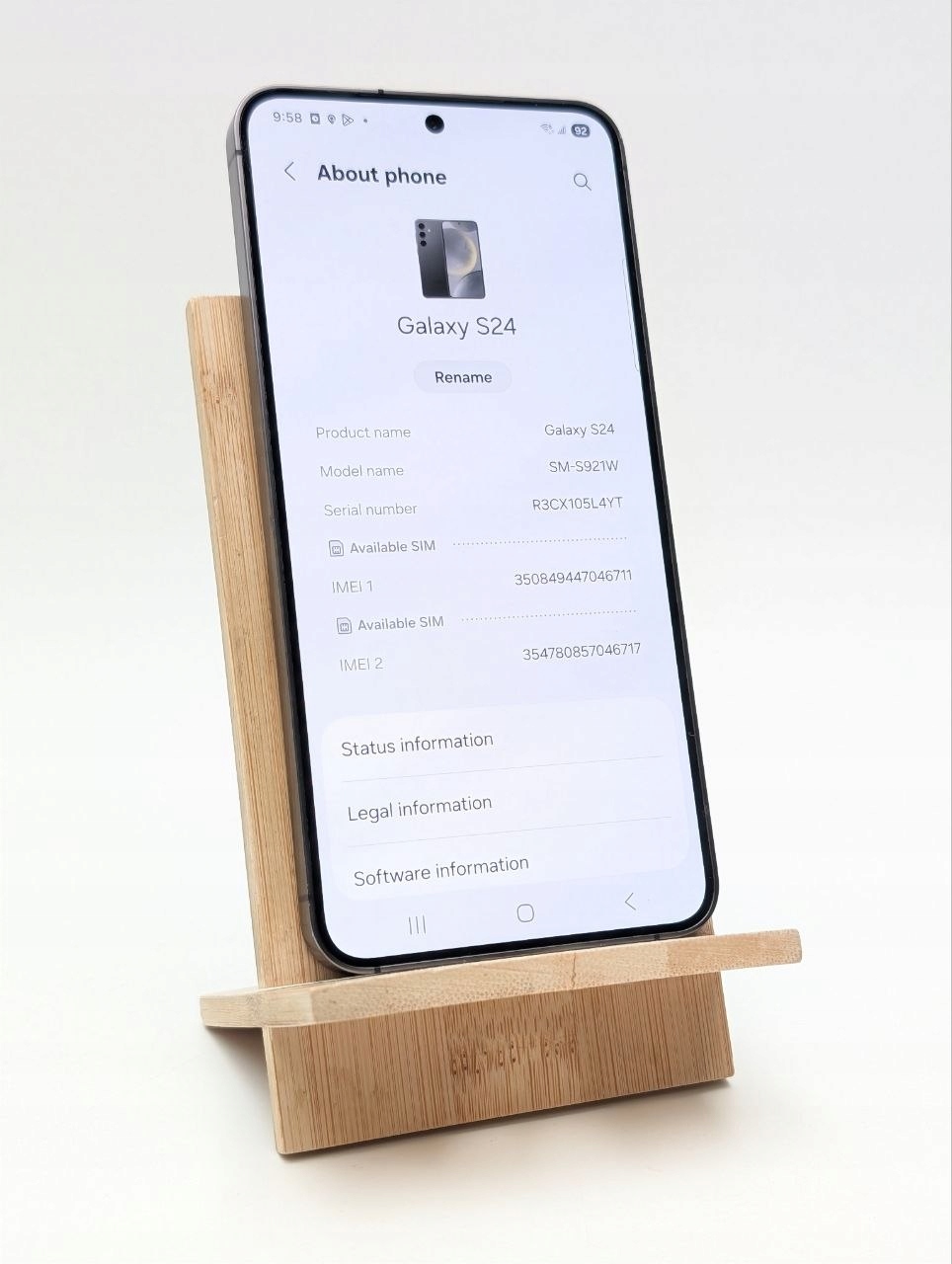 Samsung Galaxy S24 128GB Czarny (Powystawowy)