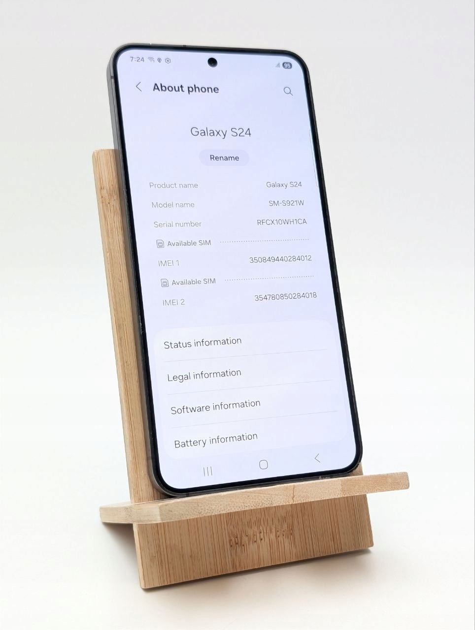 Samsung Galaxy S24 128GB Czarny (Powystawowy)