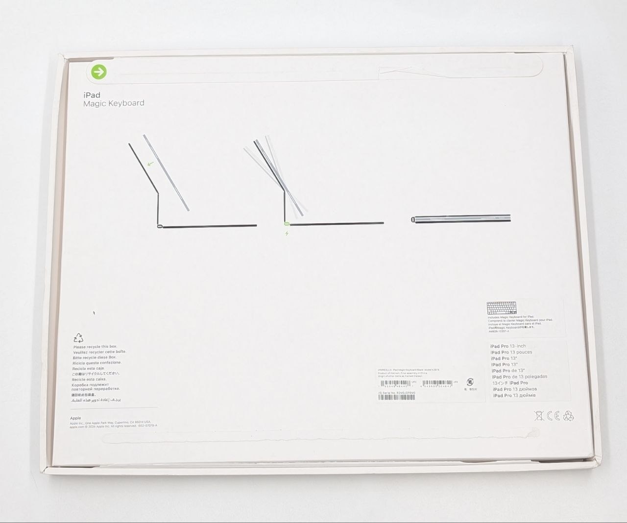 Klawiatura Apple do Apple iPada Pro 13'' M4/M5 Czarna USA (Powystawowy)