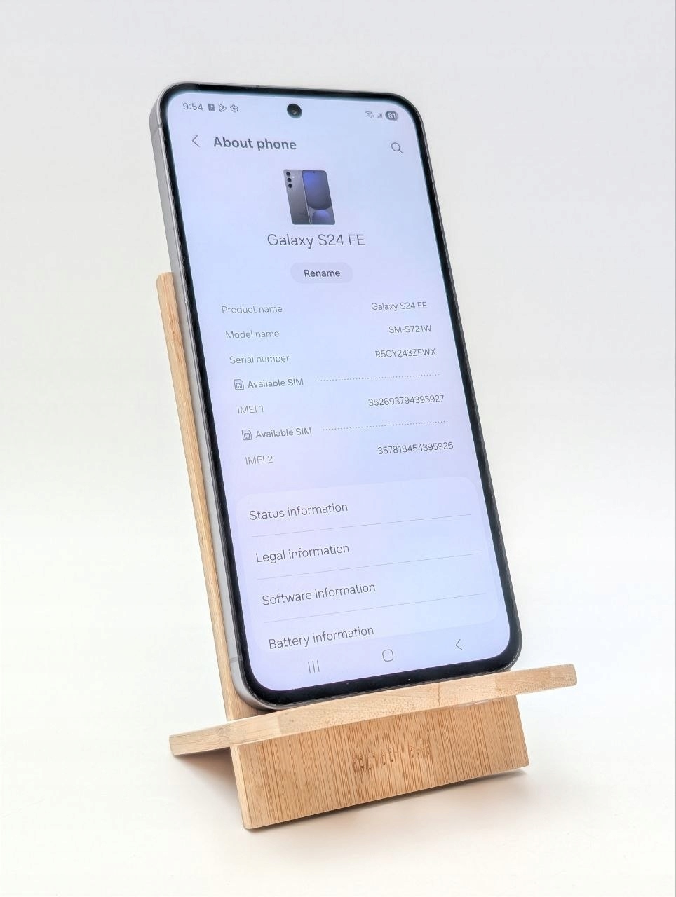 Samsung Galaxy S24 FE 128GB Czarny (Powystawowy)