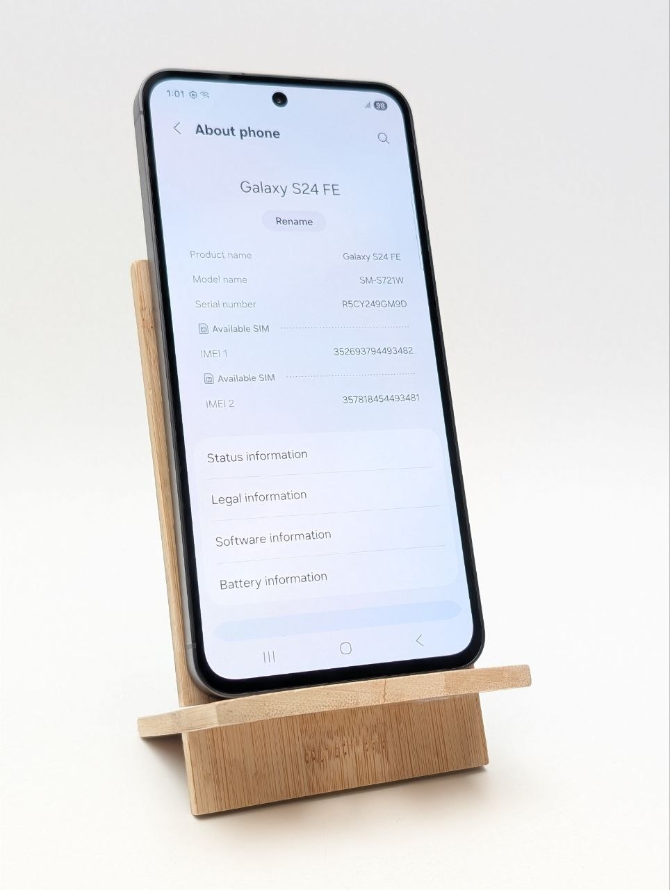 Samsung Galaxy S24 FE 128GB Czarny (Powystawowy)