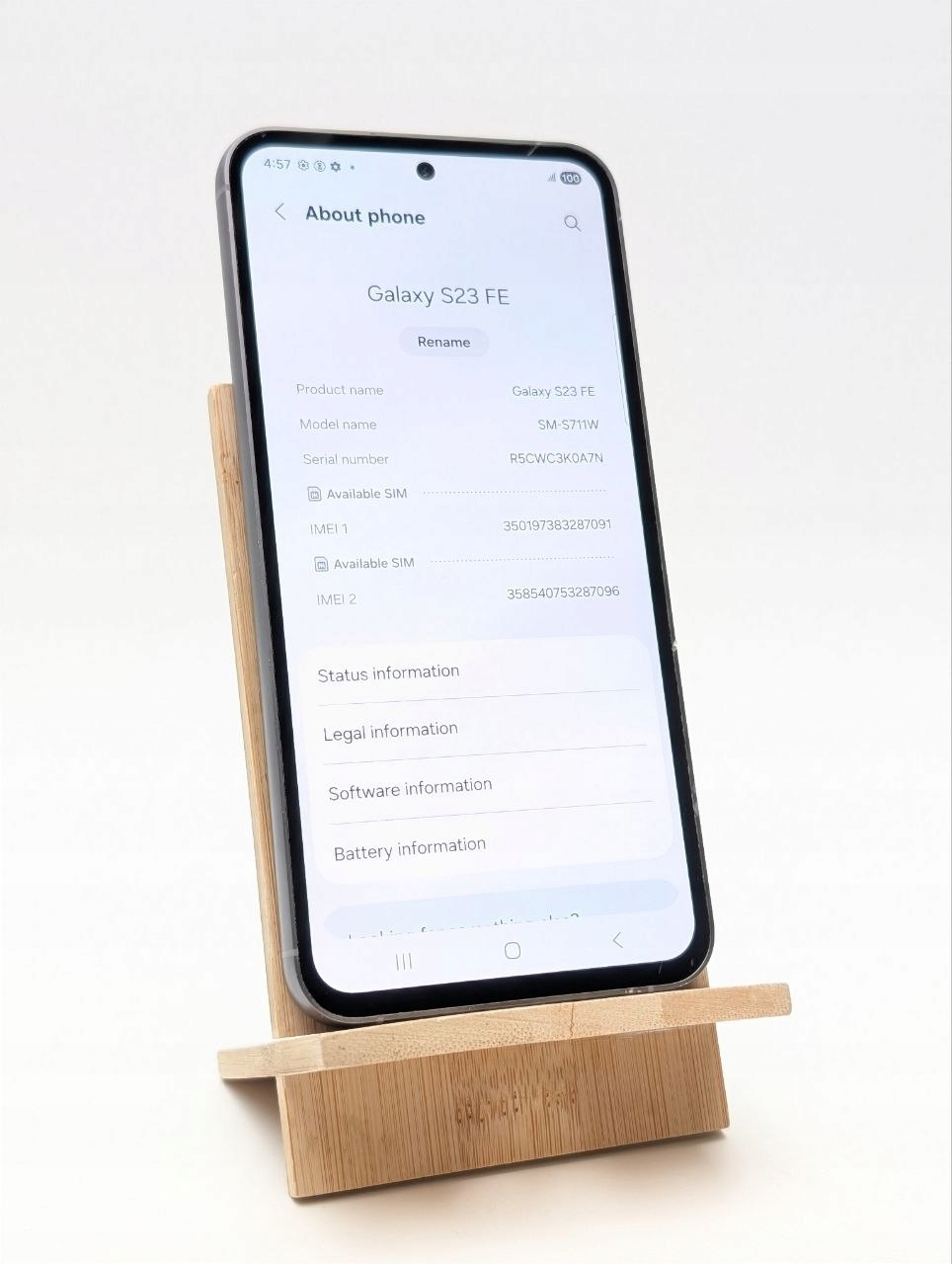 Samsung Galaxy S23 FE 256GB Szary (Używany)