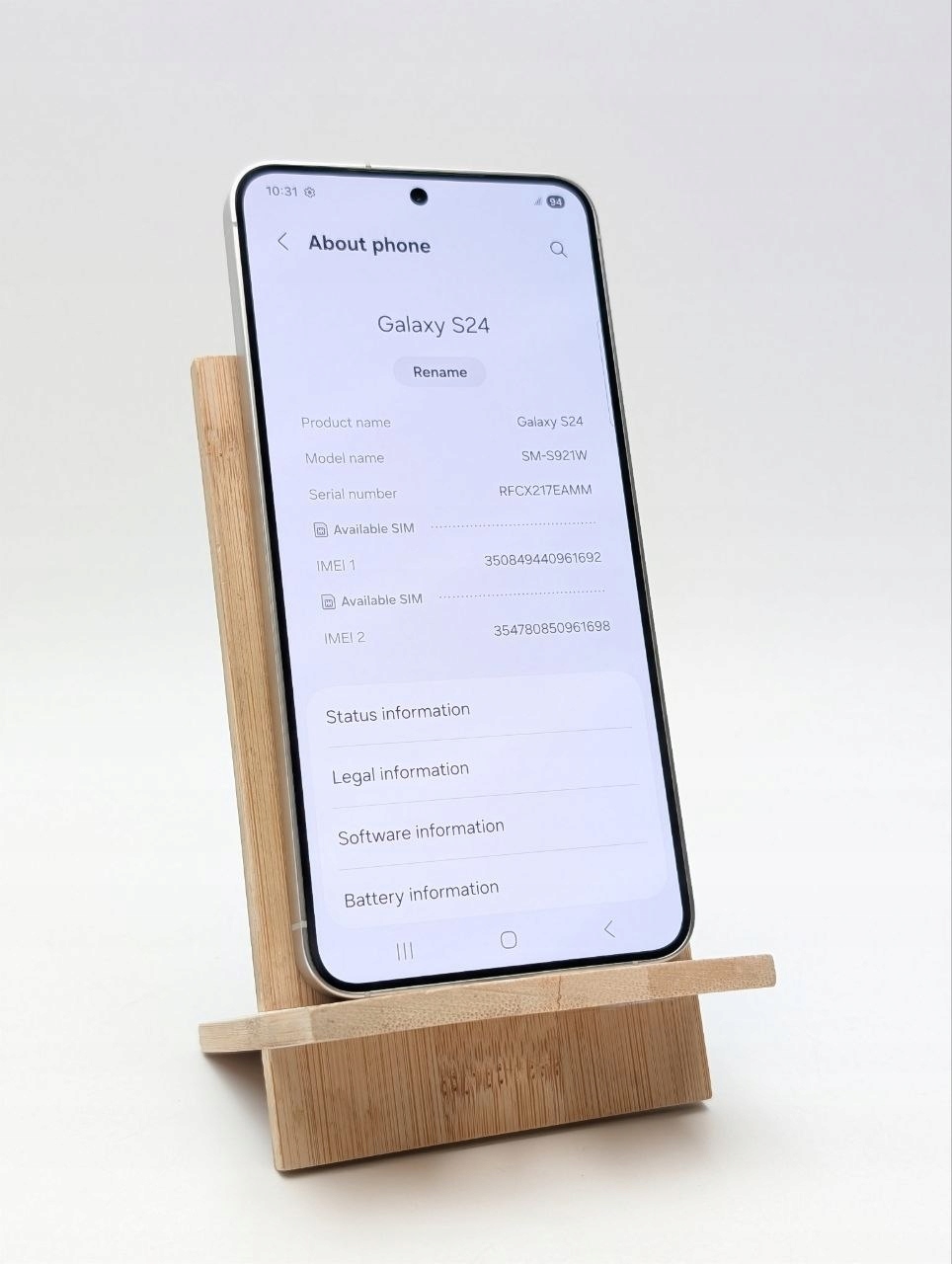 Samsung Galaxy S24 128GB Srebrny (Powystawowy)