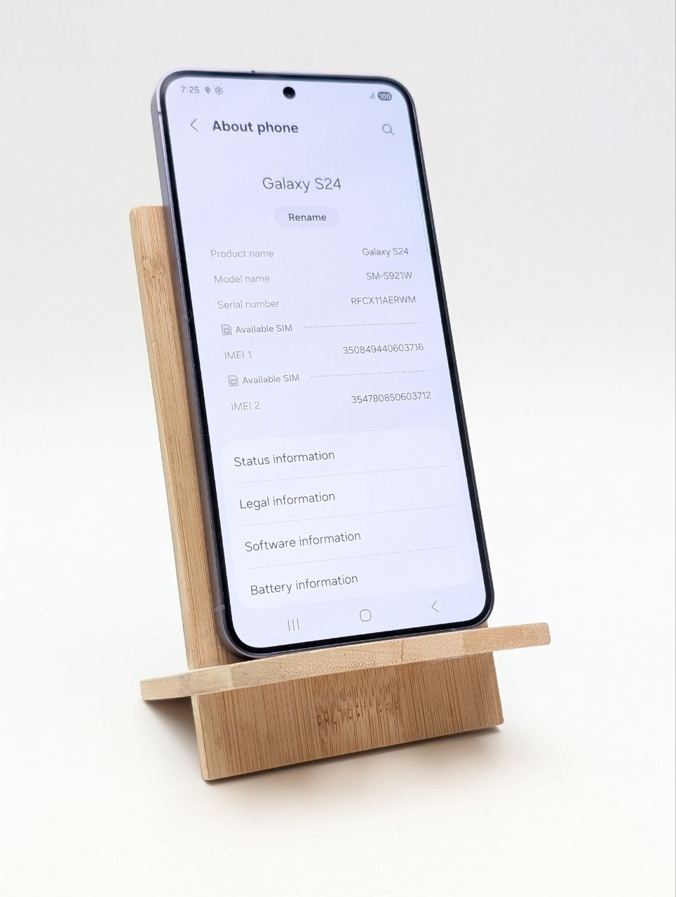 Samsung Galaxy S24 128GB Fioletowy (Powystawowy)