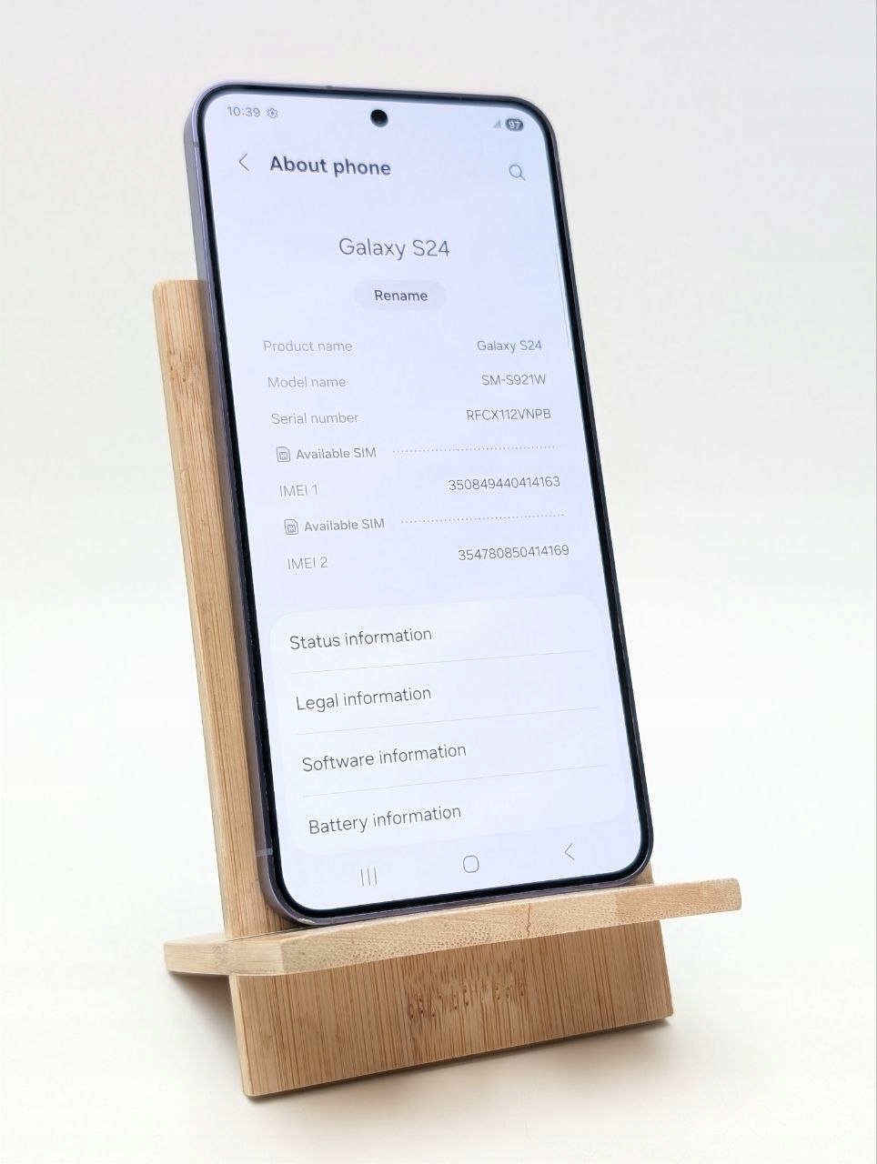 Samsung Galaxy S24 128GB Fioletowy (Powystawowy)