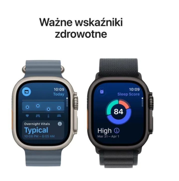Apple Watch Ultra 3 Szary z bransoletą mediolańską w kolorze naturalnym L