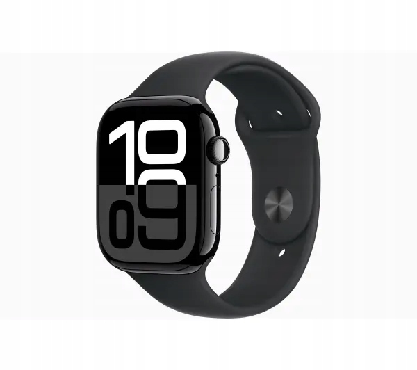 Smartwatch Apple Watch Series 10 GPS + Cellular 42 mm czarny z paskiem S/M (Nowy z defektem)