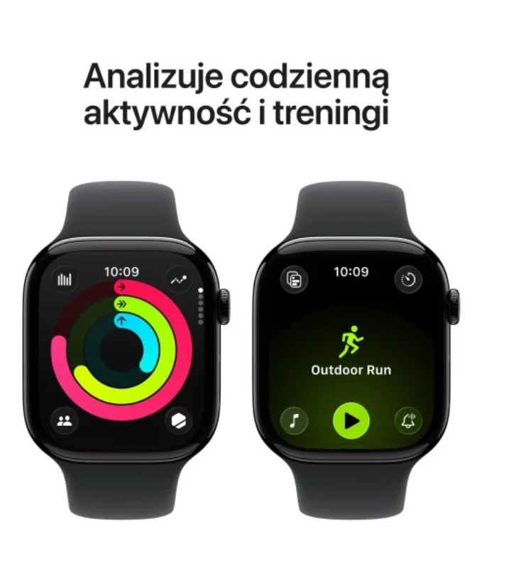 Apple Watch Series 11 GPS 42mm gwiezdna szarosc z paskiem S/M