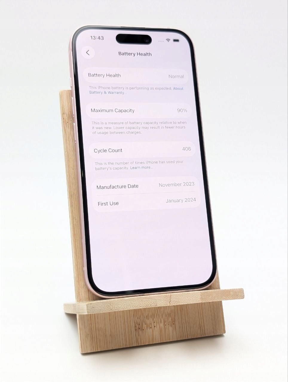 Apple iPhone 15 128 GB różowy (Powystawowy)