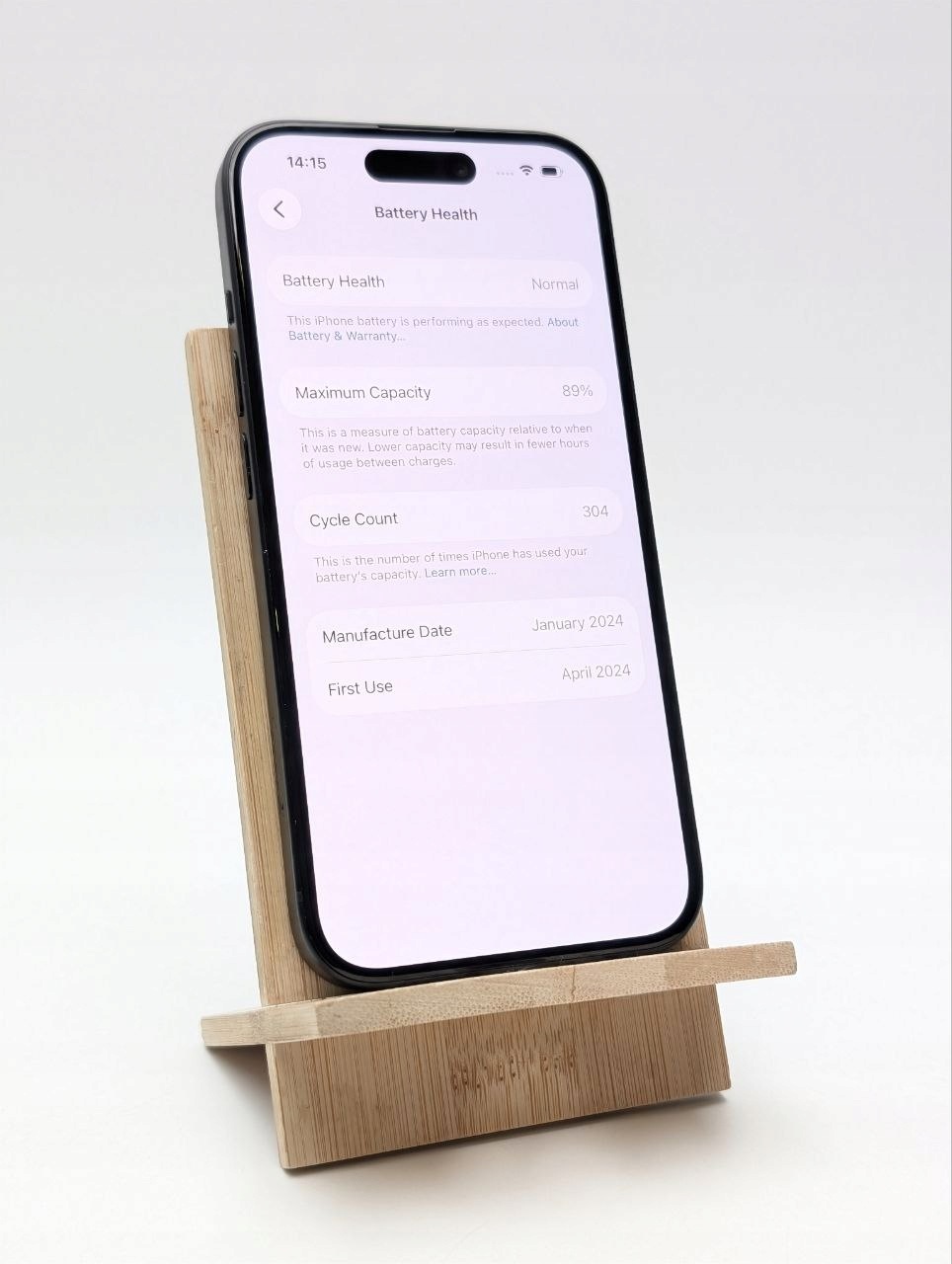 Apple iPhone 15 256 GB czarny (Powystawowy)