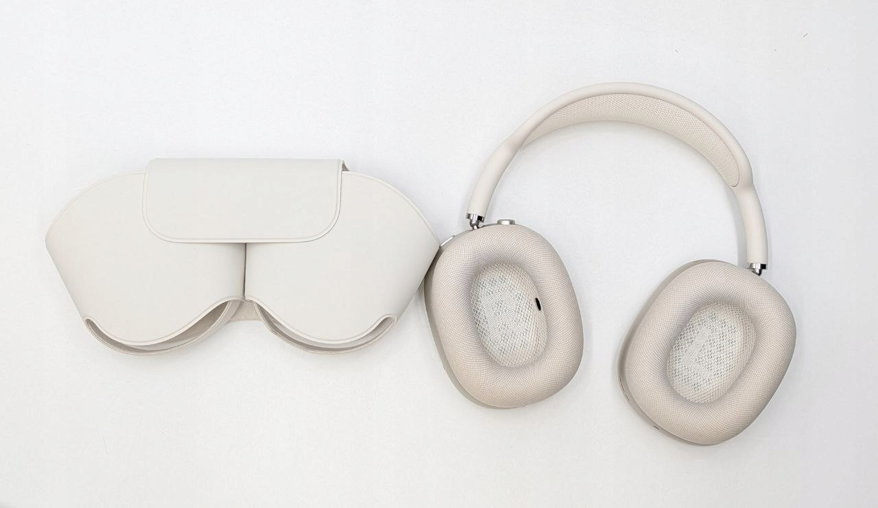 Słuchawki bezprzewodowe nauszne Apple AirPods Max Księżycowa Poświata USB-C (Po zwrocie)