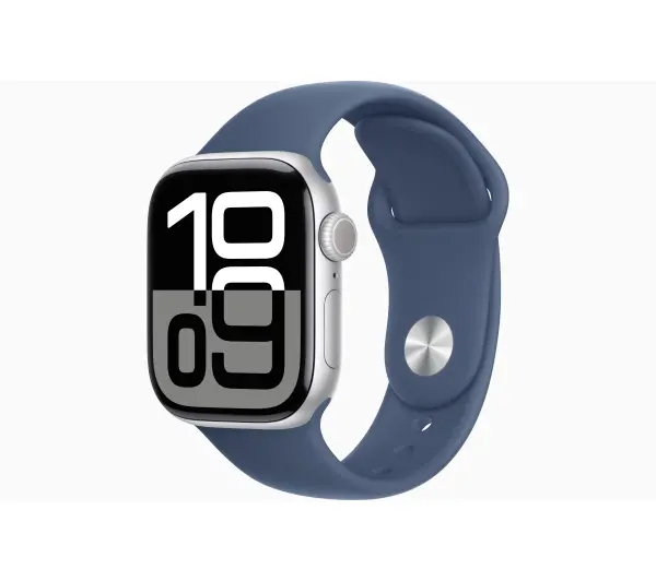 Smartwatch Apple Watch Series 10 GPS + Cellular 42 mm srebrny z paskiem S/M (Nowy z defektem)