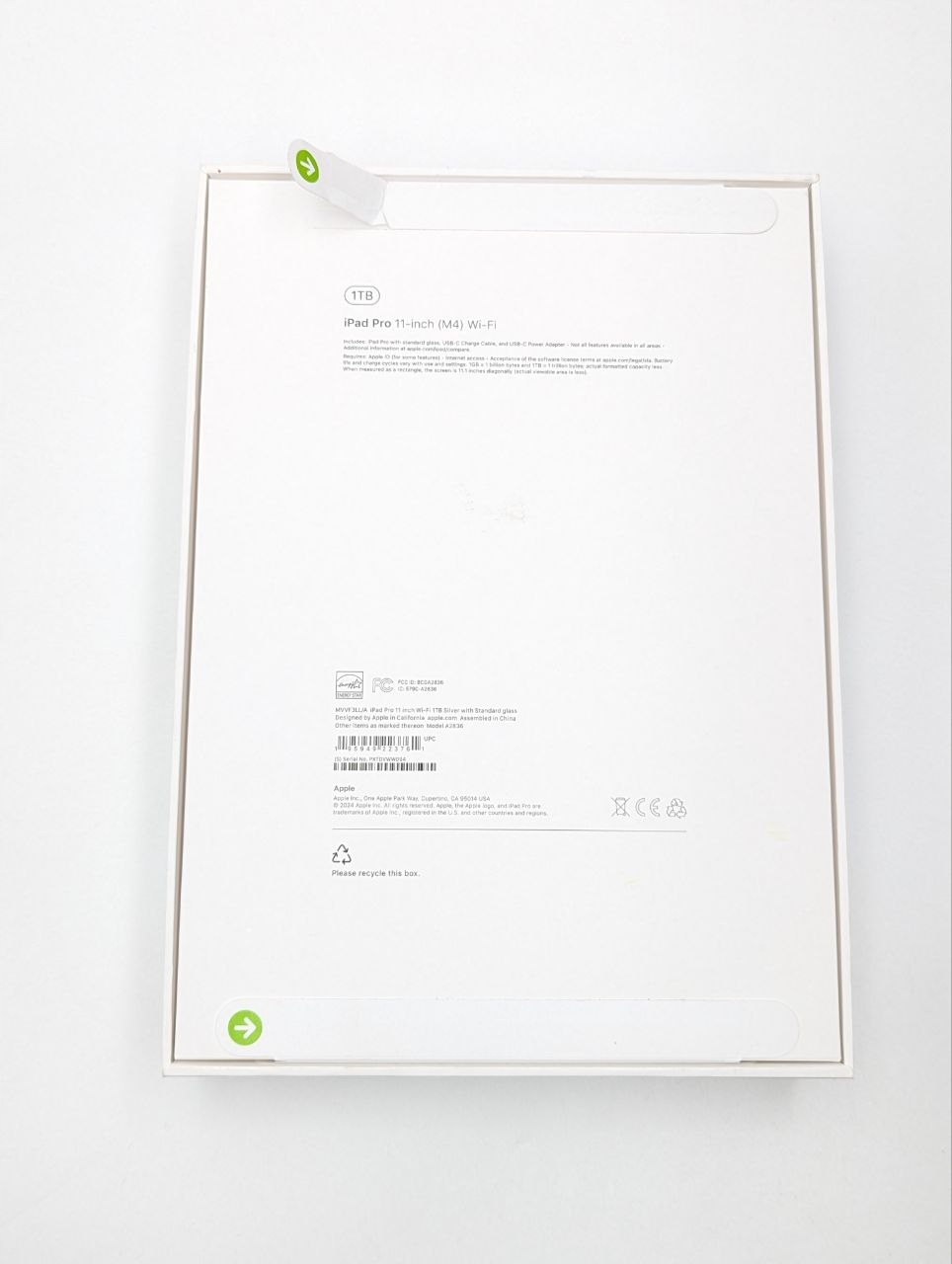 Apple iPad Pro 11" M4 1TB WI-FI Srebrny (Nowy z defektem)