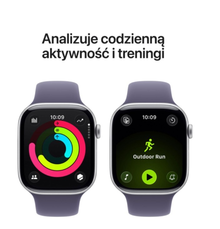 Apple Watch Series 11 GPS+Cellular 42mm Srebrny z paskiem S/M (Powystawowy)