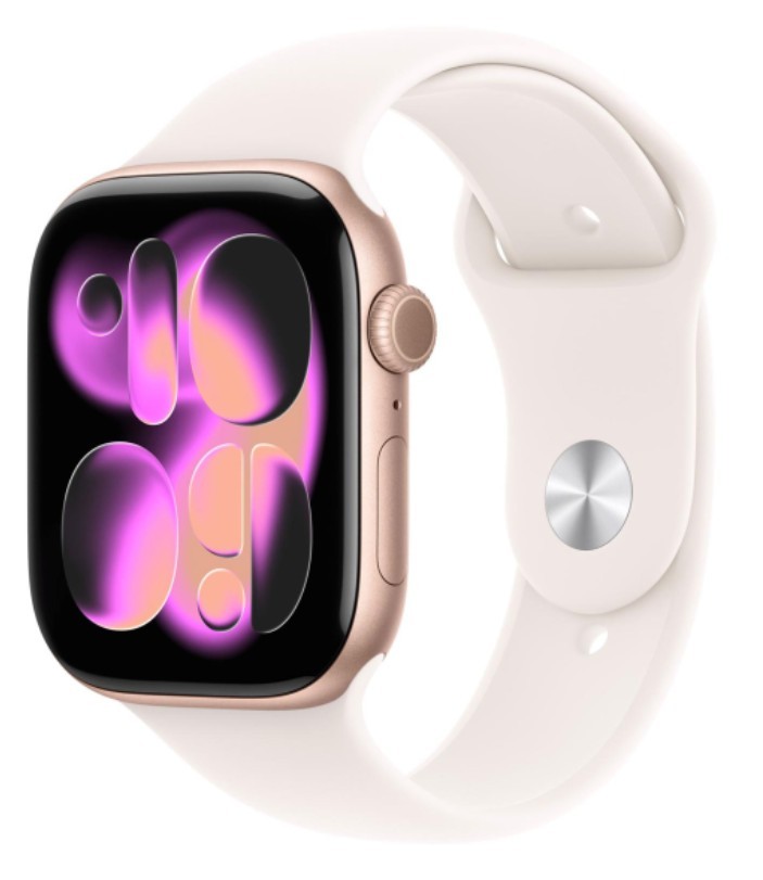 Apple Watch Series 11 GPS 42mm różowe złoto z paskiem S/M