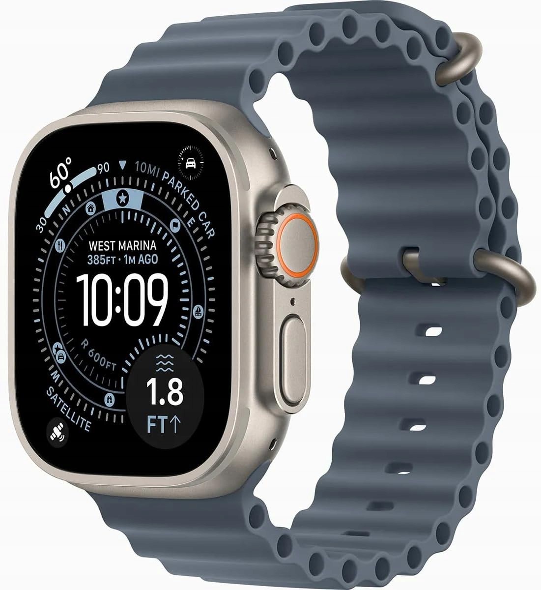 Apple Watch Ultra 3 Tytan naturalny 49mm z paskiem Ocean
