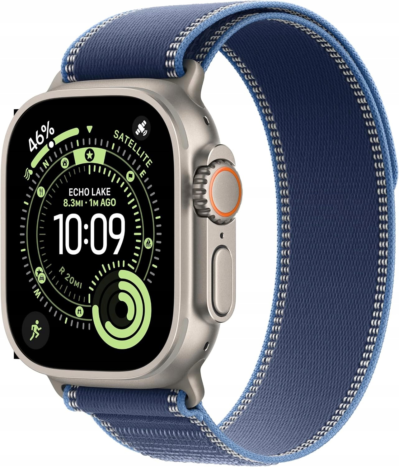 Apple Watch Ultra 3 Tytan naturalny 49mm z paskiem Ti Bl/Brt BI TI M/L