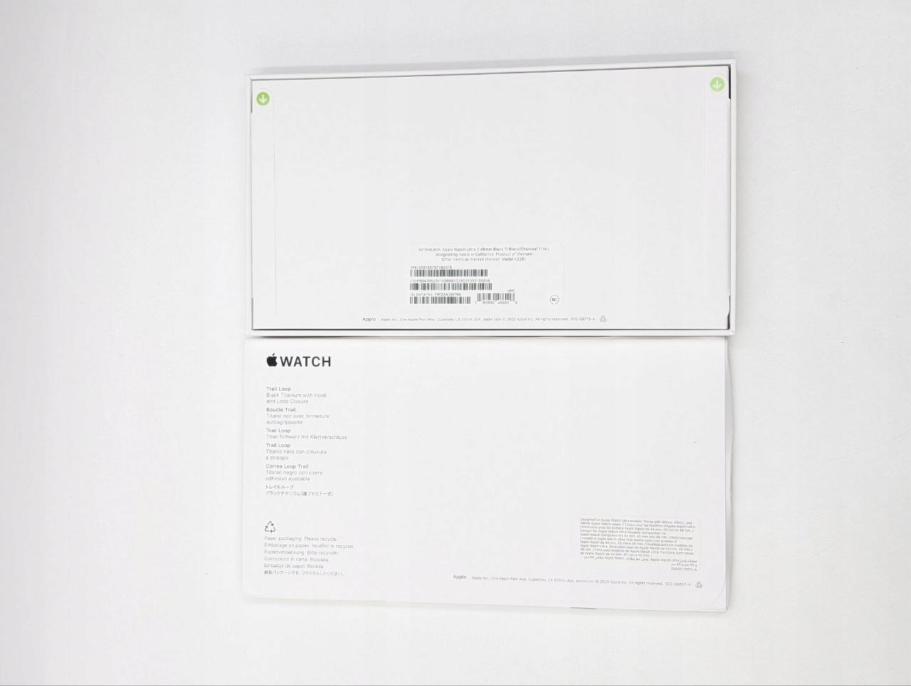Apple Watch Ultra 3 Tytan czarny 49mm z paskiem Trail Black - M | nowy (Powystawowy)