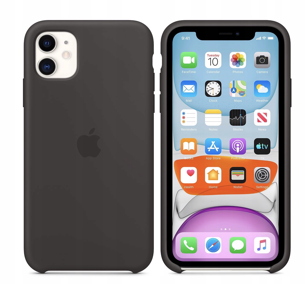 Oryginalne Plecki Apple do Apple iPhone 11 MWVU2ZM/A czarny OUTLET (Powystawowy)