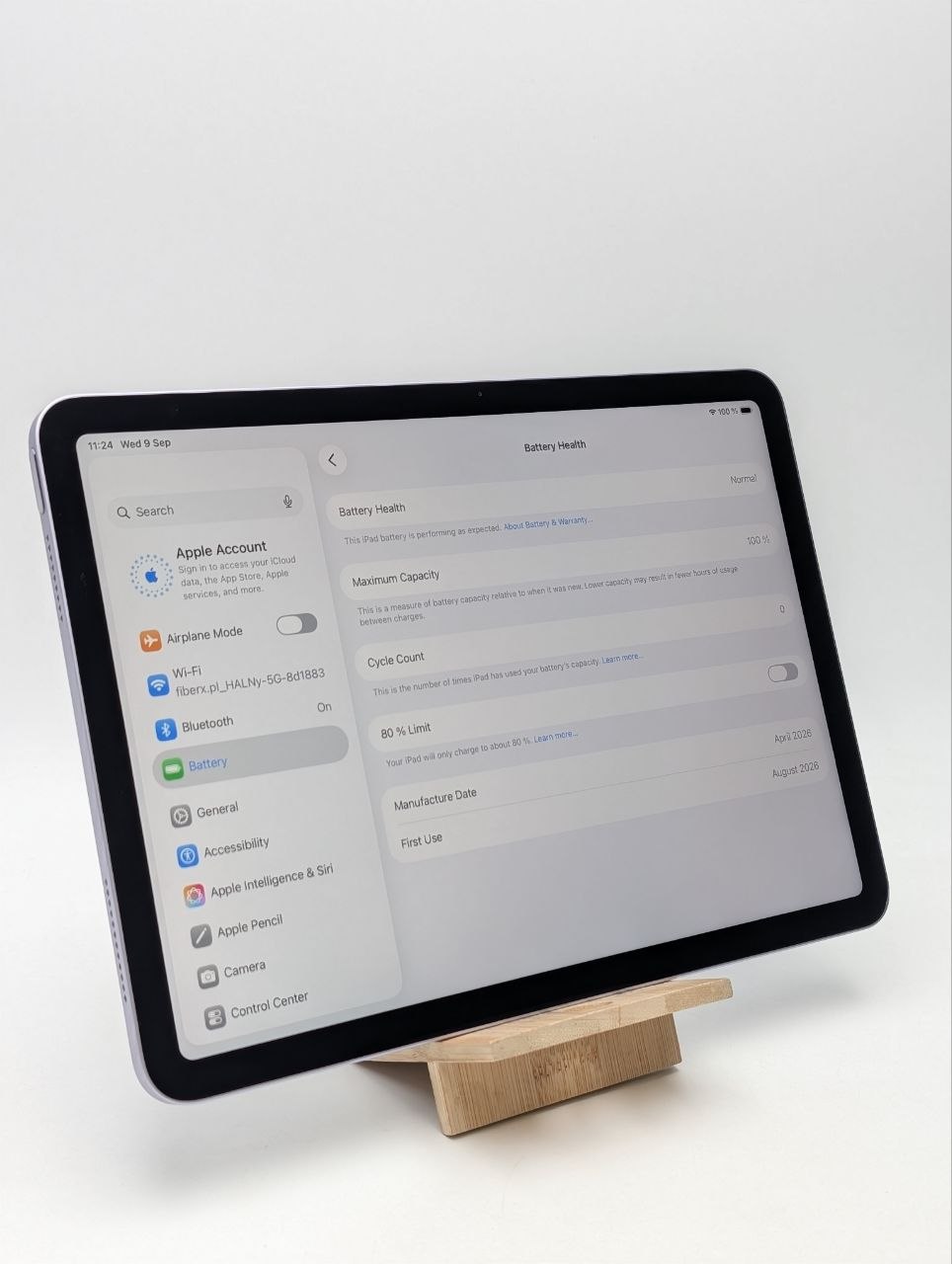 Apple iPad Air 11 M4 128GB Fioletowy | jak nowy (Powystawowy)