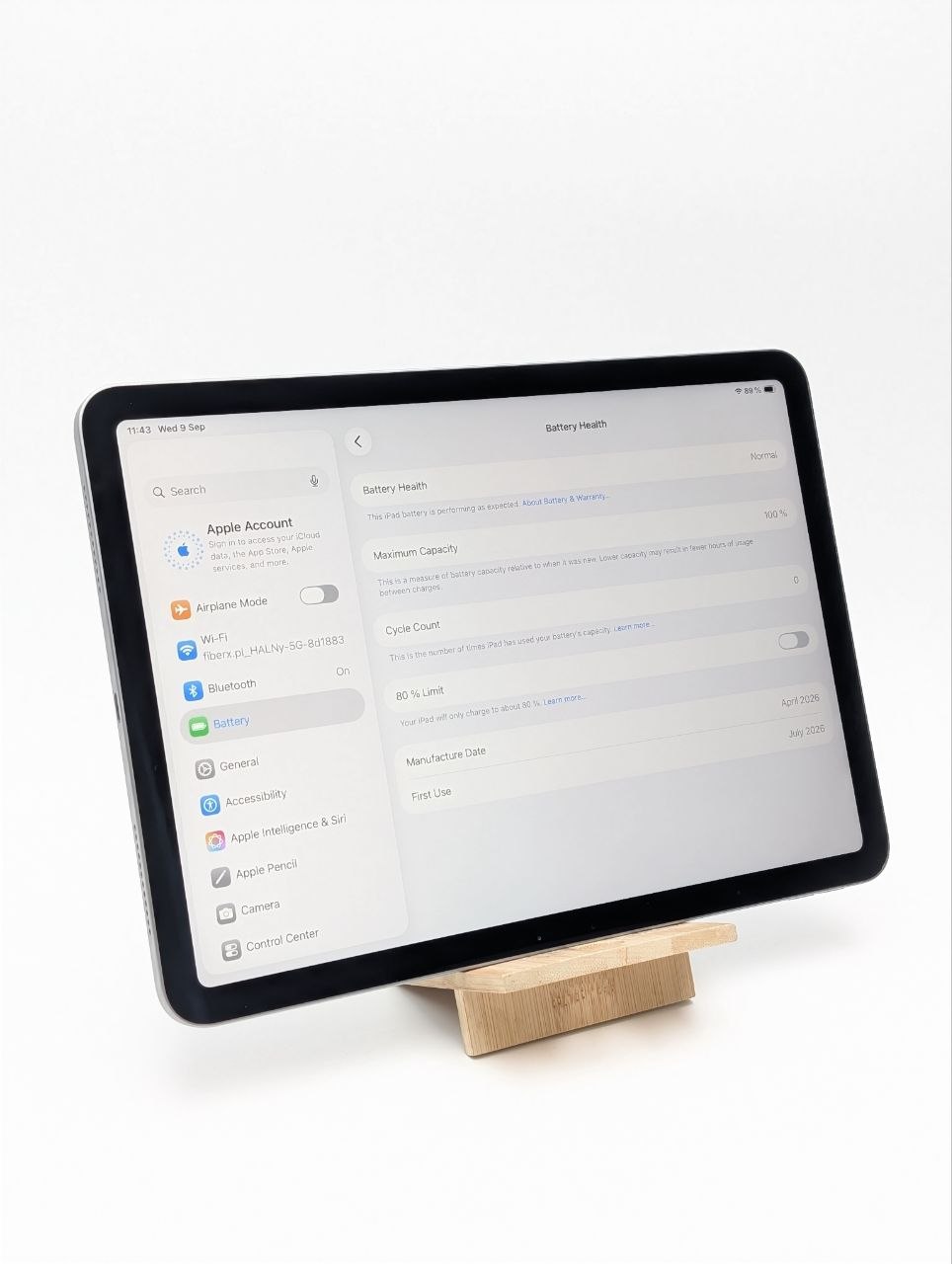 Apple iPad Air 11 M4 128 GB Gwiezdna Szarość (Powystawowy)