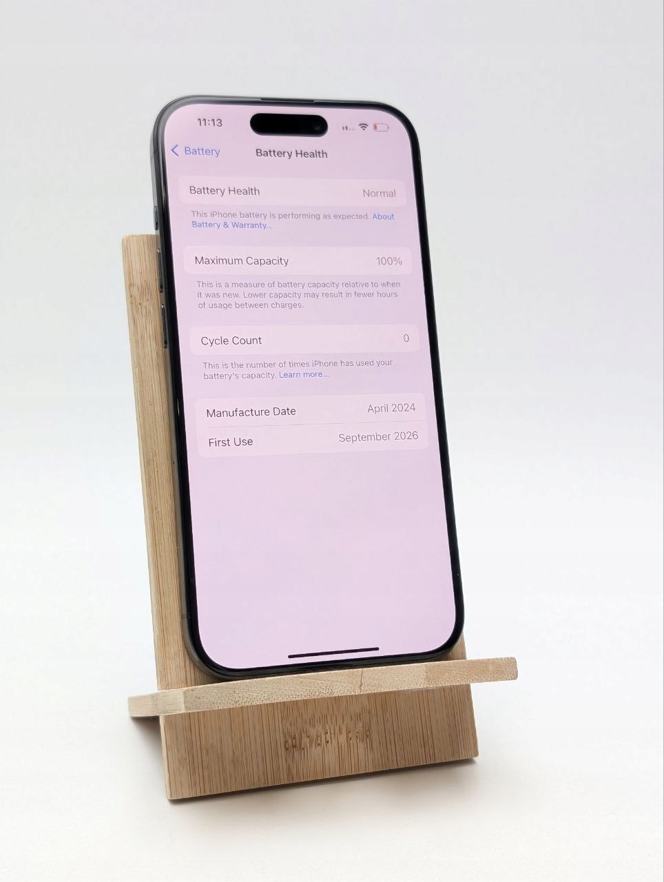 Apple iPhone 15 Pro 128 GB Tytan czarny | jak nowy | bateria 100% (Powystawowy)
