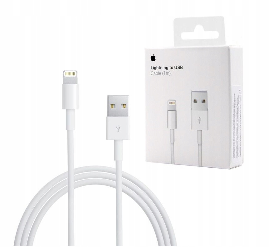 thumb Kabel Apple USB - Apple Lightning 1 m biały OUTLET (Powystawowy)